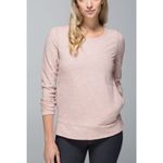 Lululemon Exhalation Crew Sweatshirt Women Size 6 Pink Kangaroo Pocket Active Photo 2