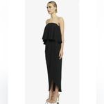Shona joy  Core Strapless Frill Maxi Dress Black‎ Size 2 Evening Formal Cocktail Photo 1