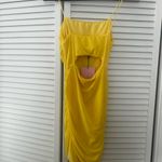 Hello Molly  Vibrant Yellow ruched Mini Dress Photo 2