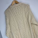 Thomas Keeling Wool Fisherman Sweater Cardigan Sz XL Chunky Hand Knit Photo 13