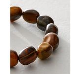 Free People Ariana Ost Crystal Stone Chunky Bracelet Tigers Eye Western Bohemian Photo 2