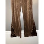 Baby Phat Pants Womens Medium Brown Velour Flare Leg Logo Y2K Embroidered Photo 1