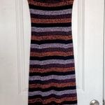 Ganni  Striped Merino Rib Cropped Cardigan Maxi Skirt Set Photo 10