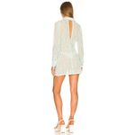 For Love & Lemons Drea Mini Dress Medium – NWT, Sold Out Sheer Style Retail $225 Green Photo 5
