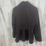 Calvin Klein  Peacoat size 8 Dark Brown Double Breasted Wool Blend Classic NWOT Photo 4