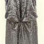 Jenny Yoo Jenny Yoo Jules Sequin Gown Size 10 Black Blouson Formal Evening Wedding Photo 4