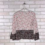 Intermix  Doryll Bell Sleeve Silk Floral Print Blouse Size 6 Photo 5