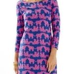 Lilly Pulitzer Lily Pulitzer Blue & Pink Long Sleeve Marlowe Size Small 100% Pima Cotton Dress. Photo 0