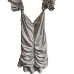 Mable Miss Lola Light Blue Ruched Off Shoulder Mini Dress Soft Girl Coquette Size L Photo 6