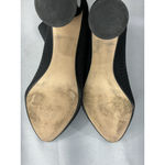 ZARA Womans  Woman Pull On Ankle Boot 10 Black Stretch Silver Block Heel Photo 6