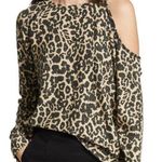 LNA |Brushed Leopard Flynn Cutout Sweater sz small Photo 0
