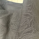 Athleta Black Lace Back Crop Tank Sports Bra Yoga Fitness Pilates Top XS Photo 2