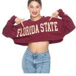 ZooZatz Oversized long sleeve florida state university top FSU Red Size M Photo 3