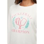 Wildfox NWT!  Pickleball Champ Keely Raglan Sweatshirt - Size Medium Photo 3