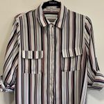 OVI  Polyester Striped Blouse Photo 3