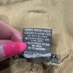 Sans Souci  Women's Size L Wide Leg Cargo Pants Cropped Khaki Pleated High Waist Photo 9