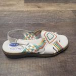 Dr Scholls Vtg Womens Huarache White Leather Aztec Santa Fe Strappy Sandal 11W Size 11 Photo 9