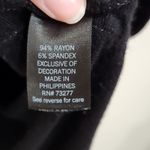 Vera Wang Simply Vera  Casual Sleeveless Drop Waist Midi Dress Black Size Medium Photo 7