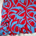Sugar Lips Ohana Bayla Deep V Maxi Dress Women's Size Large 100% Rayon Red, Blue Photo 11