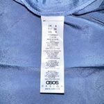 ASOS NWOT  Design Blue Lace Plunge Midi Lace Up Back Dress US 4 Photo 5