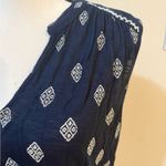 Lucky Brand  | Navy Blue Patterned top Photo 6