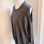 ALLSAINTS Reya Jumper Dark Gray Sweater Cold Shoulder Large Designer Casual Photo 6