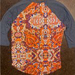 LuLaRoe  Floral Raglan Baseball Style  3/4 Sleeve T-Shirt - size XL Photo 2
