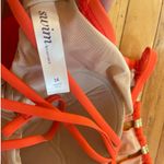 Cacique NWT  size‎ 14 orange one strappy one piece swimsuit Photo 3