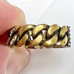 Christian Dior Dior J’Adior Crystal And Gold Logo Ring Photo 5