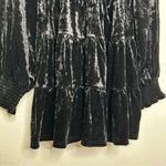 Baltic Born NWT  Kele Crushed Velvet Mini Dress black medium Photo 3