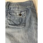 Apt. 9  Distressed Cuffed Double Button Blue Denim Shorts Women's 10 Photo 4