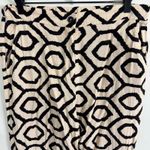 Sincerely Jules High Waist Wide Leg Pants Cream & Black Abstract Geometric Large Photo 2