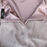 NWT Lulus Earned Your Win Pink Metallic Lace Photo 6
