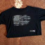 Grunt Style  cropped tee shirt  size medium  Photo 0