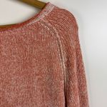 Free People Free‎ People Lennox Tunic Sweater Small Orange Slouchy Chenille Knit Cozy Comfy Photo 2