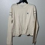 Hurley  women Casual Cropped beige Long sleeve shirt size S Photo 0