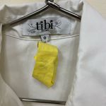 Tibi  White Body Suit sleeveless Sz S Collared 1-Piece Photo 2