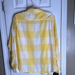Natural Reflections Yellow and White Plaid Button-Up Shirt Chest 24” Back Length 27” Photo 4