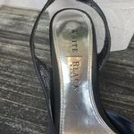 White House | Black Market  Contessa Black Bow Ankle Strap Slingback Heel Shoes 8.5 Photo 6