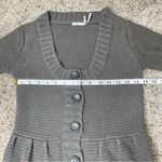 Kimchi Blue Urban Outfitters Grey Knit Button Up Mini Sweater Dress Extra Small Photo 8