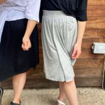 The Frock NYC Light Gray Tshirt Skirt Knee Length Elastic Waist Stretchy airy XL Photo 1