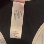 Victoria's Secret  Black Swim/Workout Tank with Cream Accents | Size XL Photo 2