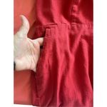 Old Navy Red Strappy Wide-Leg Jumpsuit with Pockets XXL Linen Blend Photo 5