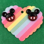 Handmade New Mickey Mouse Ears Glitter Earrings Photo 0