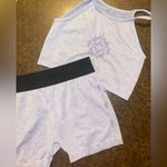 L.A. + Image halter crop top and biker shorts Photo 1