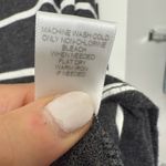 Hazel Women's Size XL Charcoal Grey Striped Waffle Knit Lightweight Sweater Top Gray Photo 7