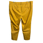 Lane Bryant  The Allie Mustard Yellow Cotton Stretch Pants Size 16 Photo 3