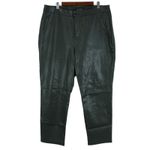 Eloquii Womens 14 Gena Faux Leather Pants Pine Grove Green High Rise Mob Wife Photo 1