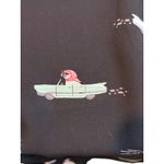 Torrid  French Bulldog Driving Car Print  Roll Tab Sleeve Blouse Women Size 3X Photo 7