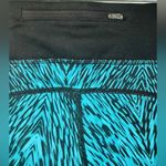 Nike  Epic Tight Fit Cropped Running Leggings Teal/Black Print Size S Photo 6